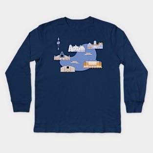 Crescent Lake Kids Long Sleeve T-Shirt